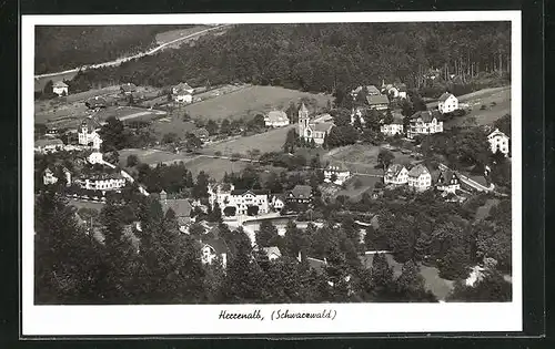 AK Herrenalb i. Schwarzwald, Panorama vom Ort aus der Vogelschau