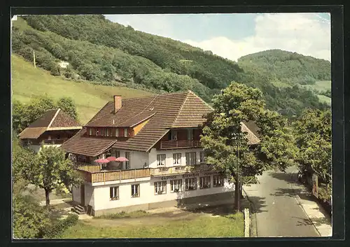 AK Oberprechtal / Schwarzwald, Gasthof und Pension Hirschen im Luftkurort