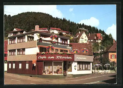 AK Alpirsbach /Schwarzwald, Café am Kloster, Konditorei