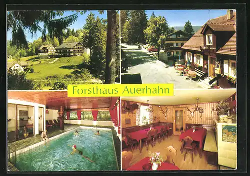 AK Hinterlangenbach i. Schwarzwald, Forsthaus Auerhahn mit Gasthaus Katrin