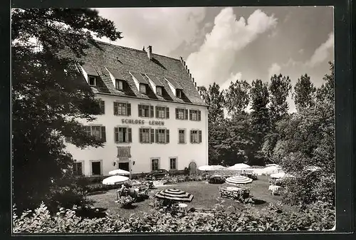 AK Bad Friedrichshall / Württemberg, Hotel Schloss Lehen mit Garten