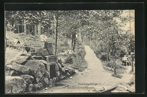 AK An der Weissmainquelle im Fichtelgebirge