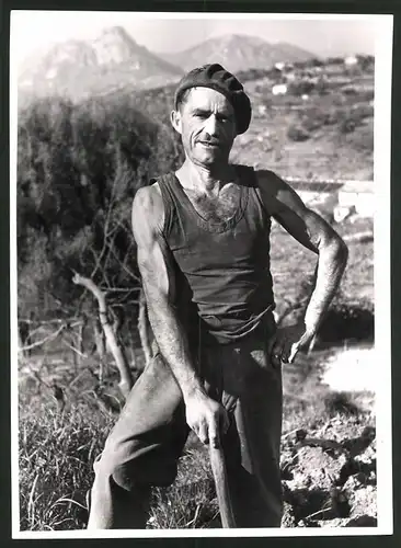 Fotografie Portrait Marius Jacques Vincent Malivert, Französischer Weinbauer und Poet