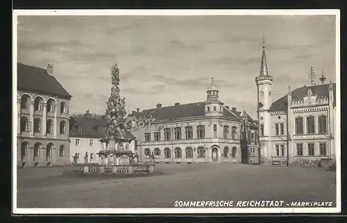 AK Reichstadt, Marktplatz