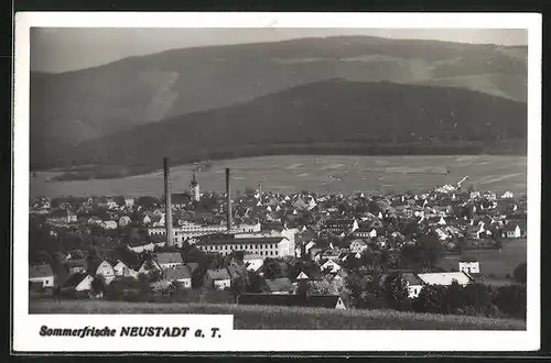 AK Neustadt (aT) / Nove Mesto Pod Smrkem, Ortspanorama