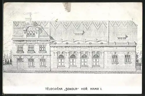 AK Velké Hamry, Telocvicna Sokola hor. hamr. I.