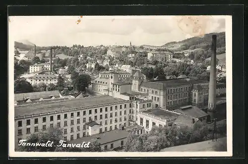 AK Tannwald, Ortspartie aus der Vogelschau