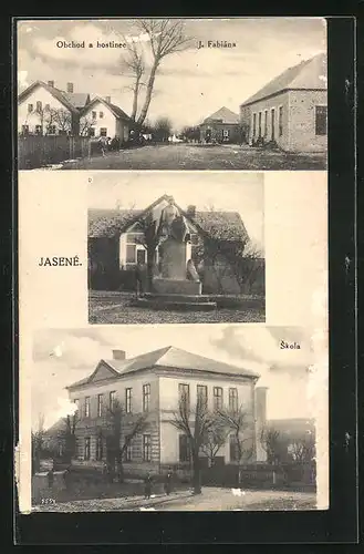AK Jasené, Obchod a hostinec & Skola