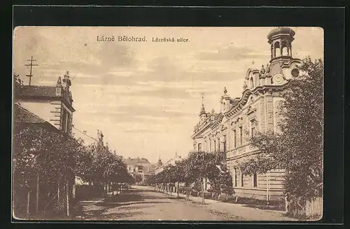 AK Lázne Belohrad, Lázenská ulice