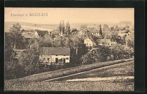 AK Mezileci, Ortsansicht aus der Vogelschau