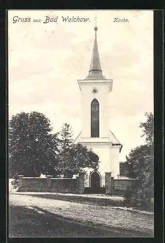 AK Bad Welchow, Vor der Kirche