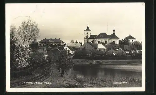 AK Vysoké Veseli n. Cidl., Totalansicht