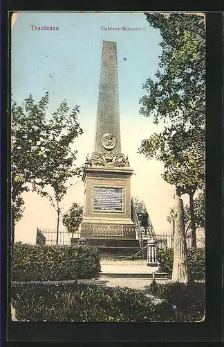 AK Trautenau / Trutnov, Gablenz-Monument