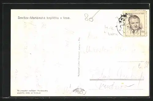 AK Smrzov, Marianska kaplicka v lese