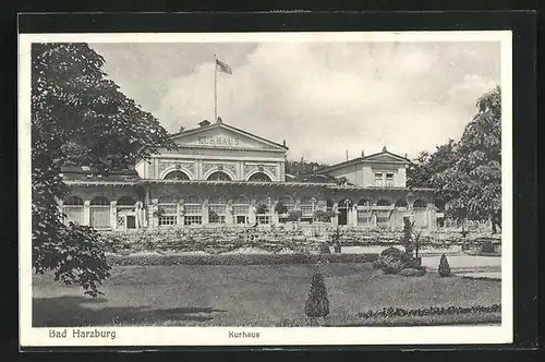 AK Bad Harzburg, Kurhaus mit Park