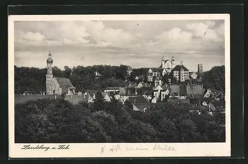 AK Landsberg a/Lech, Teilansicht der Ortschaft