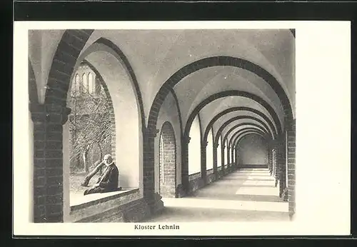 AK Lehnin, Mönch am Kloster-Kreuzgang