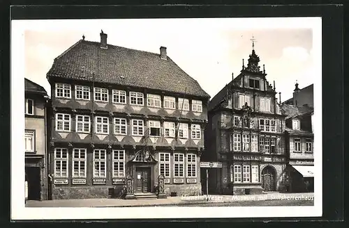 AK Hameln / Weser, Museum mit Stiftsherrenhaus