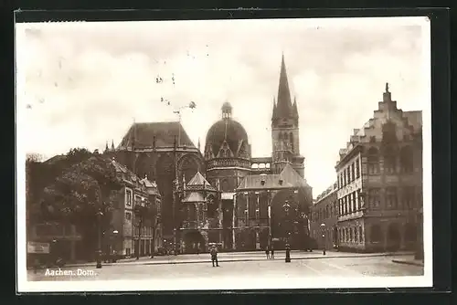 AK Aachen, Blick zum Dom