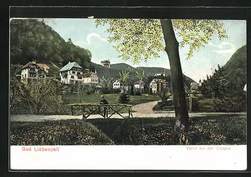 AK Bad Liebenzell, Blick zur Siedlung