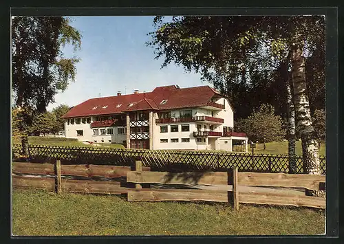 AK Johanniskreuz, Hotel-Gasthaus Johanniskreuz im Sommer