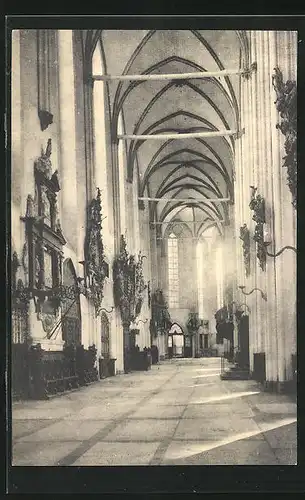 AK Lübeck, Seitenschiff von der Marienkirche
