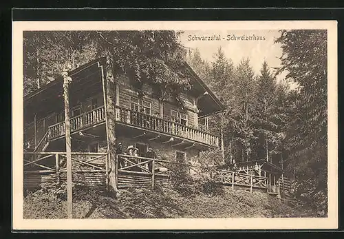 AK Schwarzburg, Gasthof Schweizerhaus im Schwarzatal