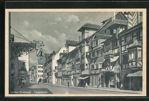 AK Lindau i. Bodensee, Gasthaus zum Süntzen in der Hauptstrasse