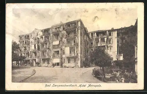 AK Bad Langenschwalbach, Hotel Metropole