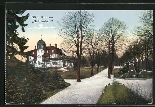 AK Kirchheimbolanden, Gasthaus Schillerhain, Städt. Kurhaus