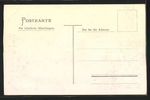 Künstler-AK Rothenburg, Ortspartie am Hegereiterhaus