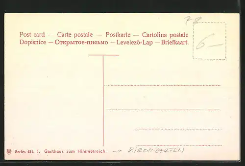 AK Kirchzarten, Gasthaus zum Himmelreich