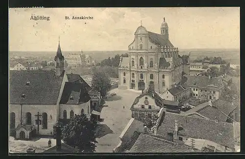 AK Altötting, Teilansicht mit St. Annakirche
