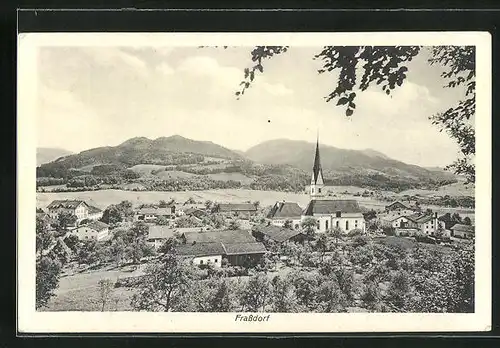 AK Frassdorf, Panoramablick zum Ort