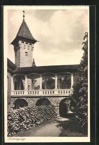 AK Rothenburg o.d. Tauber, Osteingang vom Sanatorium