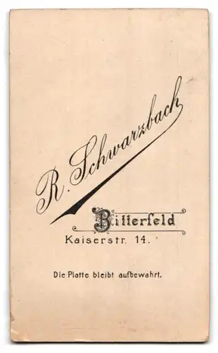 Fotografie R. Schwarzbach, Bitterfeld, Portrait elegant gekleidetes junges Paar