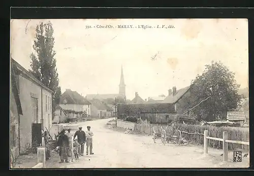 AK Mailly, L`Èglise, Strassenpartie