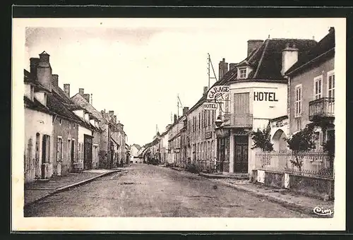 AK Rouvray, Grand` Rue et L`Hotel Kira