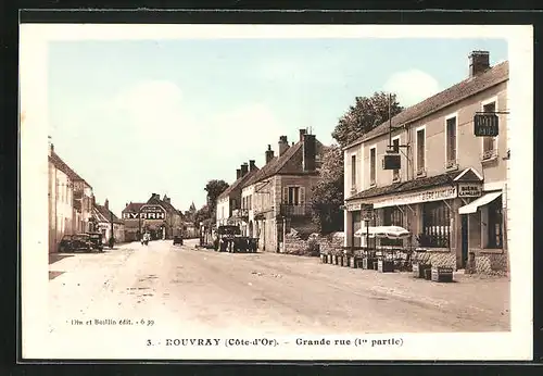 AK Rouvray, Grande rue, Strassenpartie