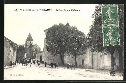 AK Saint-Seine-sur-Vingeanne, L`Entrèe du Chateau