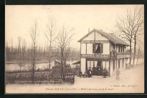 AK Is-sur-Tille, Hotel du Lac, près la Gare