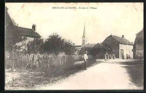 AK Heuilley-sur-Saone, Entrèe du Village