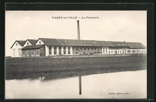 AK Pagny-la-Ville, La Féculerie, Ansicht der Stärkefabrik