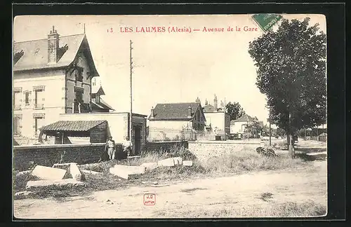 AK Les Laumes, Avenue de la Gare