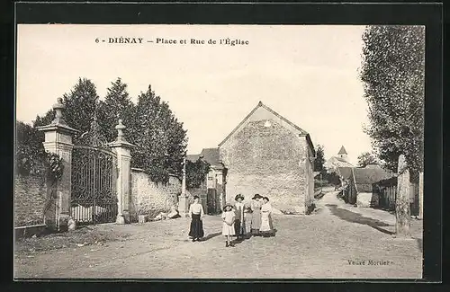 AK Diénay, Place et Rue de l`Eglise