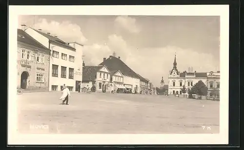 AK Blovice, Ansicht vom Marktplatz