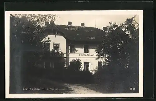 AK Lazne Letiny, Villa Zdenka