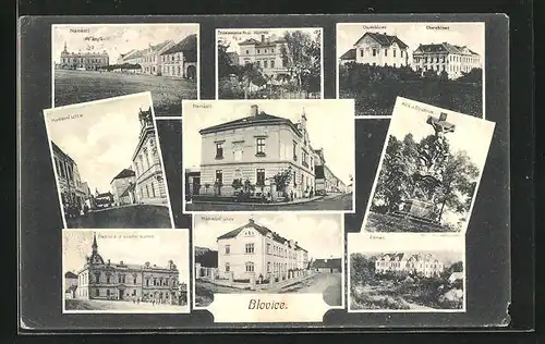 AK Blovice, Namesti, Zamek, Radnice a soudni budova, Kritz u Bousova