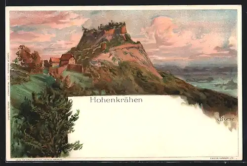 Künstler-AK Duchtlingen, Hohenkrähen