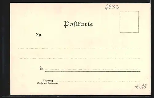 Künstler-AK Carl Biese: Hierschhorn a. Neckar, Panorama